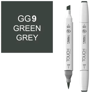 Маркер ShinHanArt SH-1214090GG9, 1 шт, 4 мм, GG9 серо-зеленый