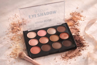 ANNA ROSE тени прессованные Eyeshadow 12 Color 02