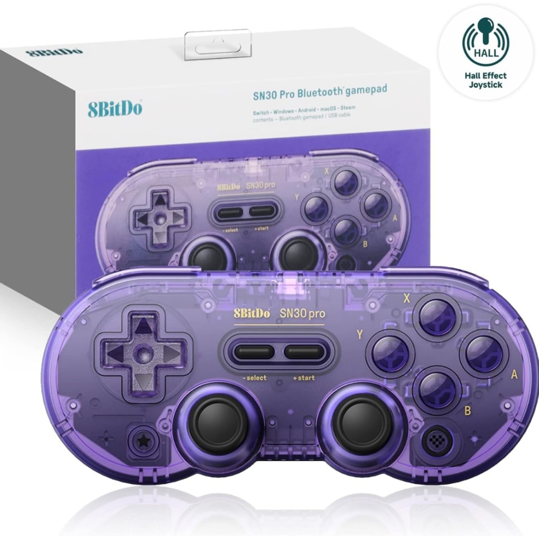Игровой контроллер 8BitDo SN30 фиолетовый