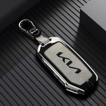 Чехол на ключ KIA бесключевой черный, серый