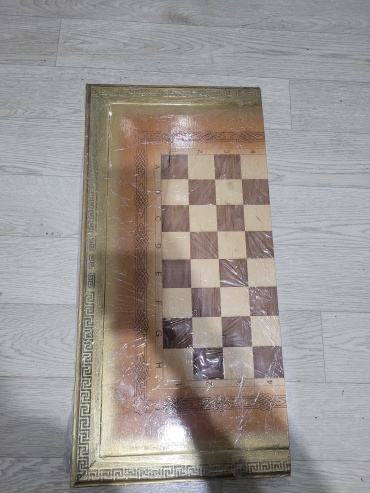 Шахматы,нарды и шашки 3 в 1 дерево 40x60 см