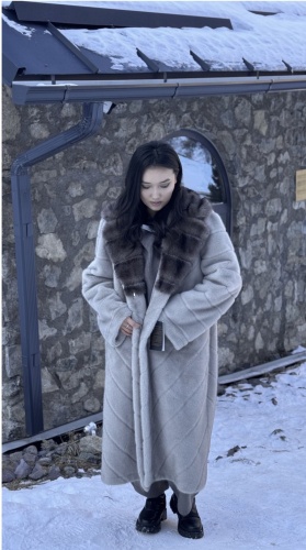 Шуба серый