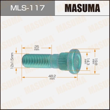 MASUMA шпилька колесная MLS-117