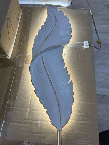 Бра настенный LED, золотистый, белый