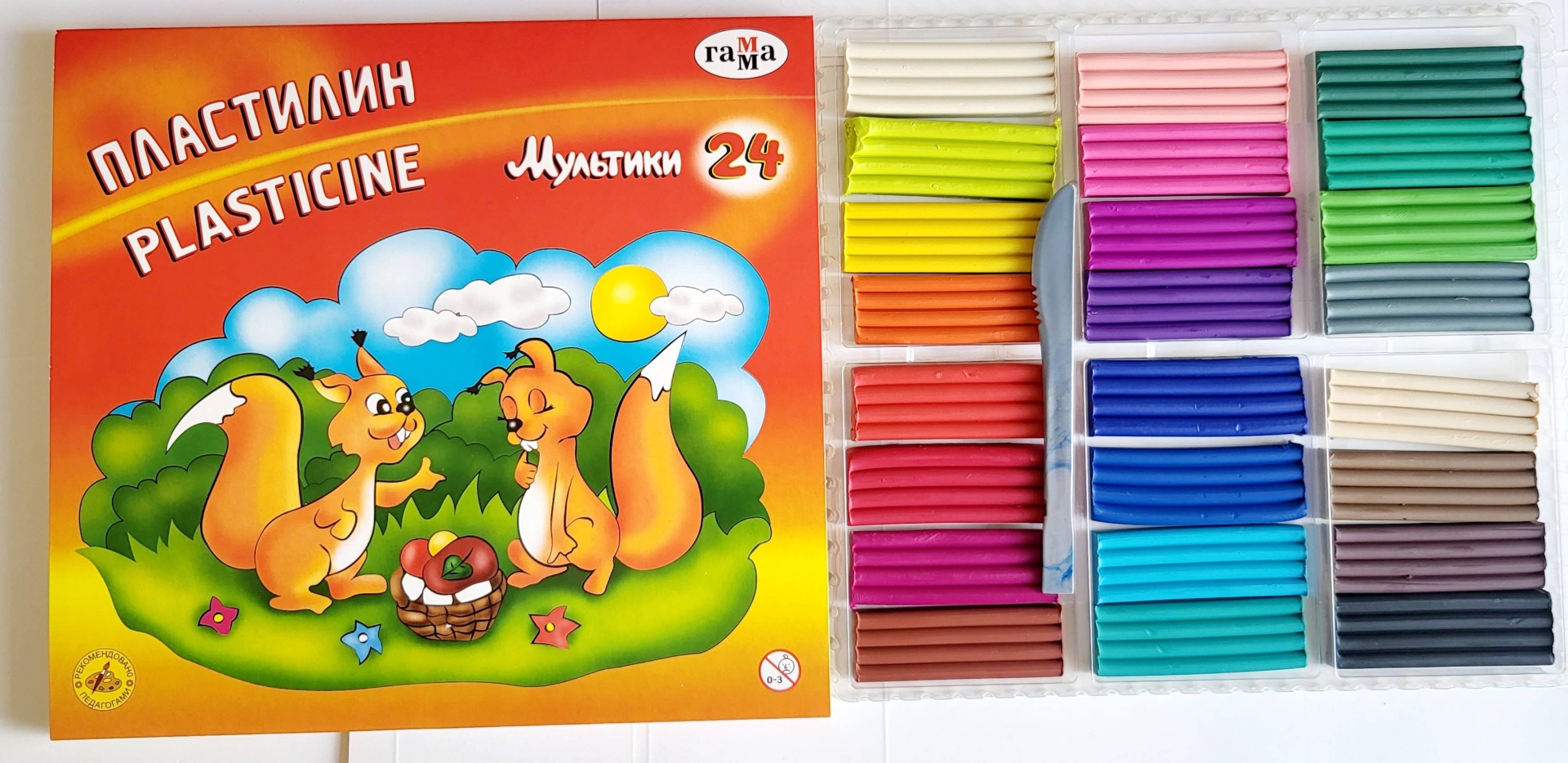 Пластилин 24 цвета