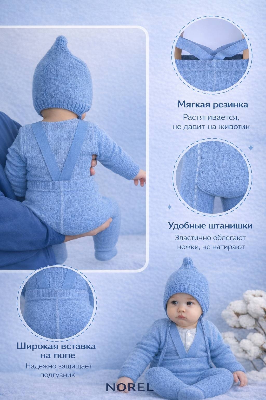 Колготки NOREL синий