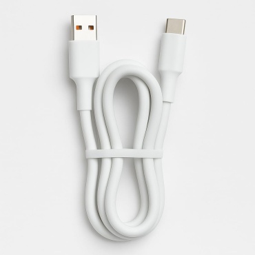 Кабель USB TypeC (M), 1 м, белый