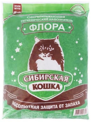 Наполнитель Сибирская Кошка 253340470 комкующийся 1 л