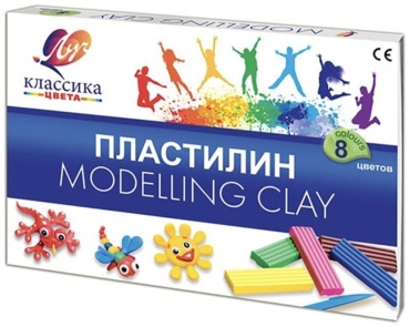 Пластилин луч 8 цветов