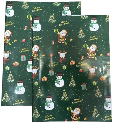 Бумага упаковочная Merry Christmas GiftoMania4U 2 шт 70х50 см