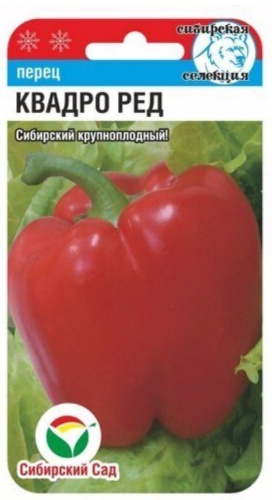 Сибирский сад перец сладкий Квадро ред