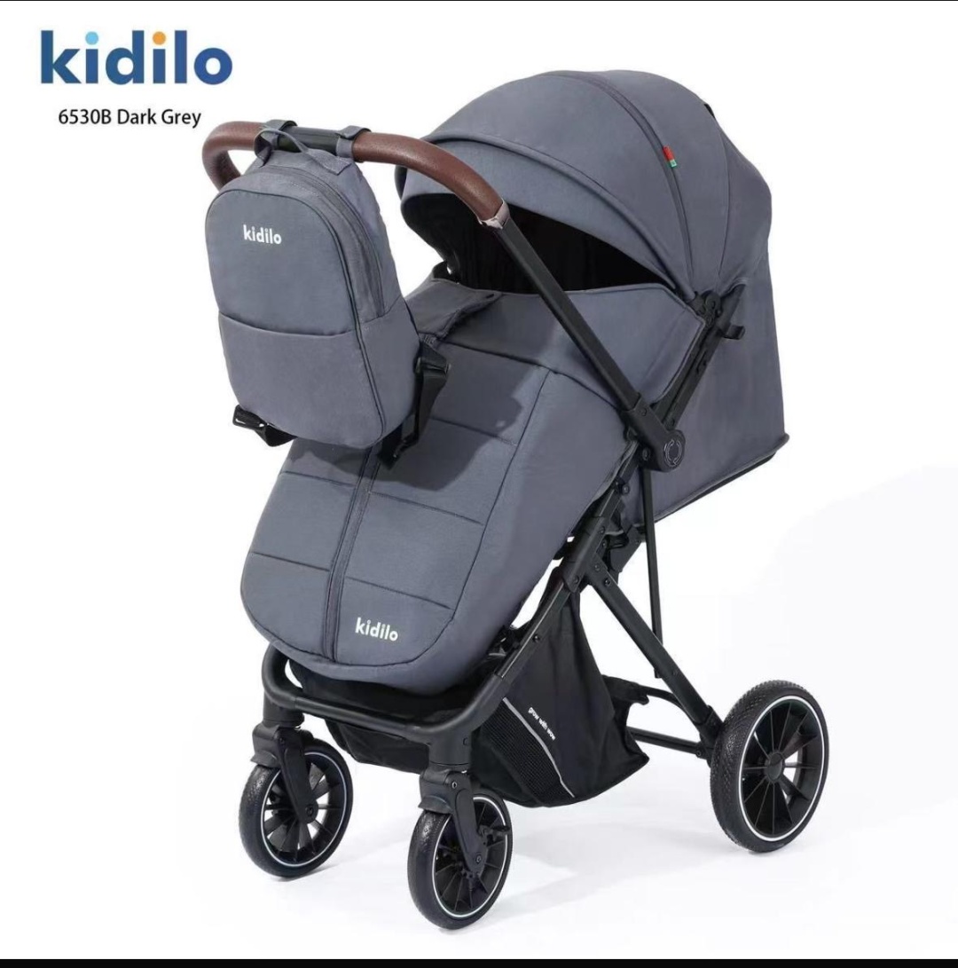 Коляска прогулочная Kidilo Dark Grey, темно-серый