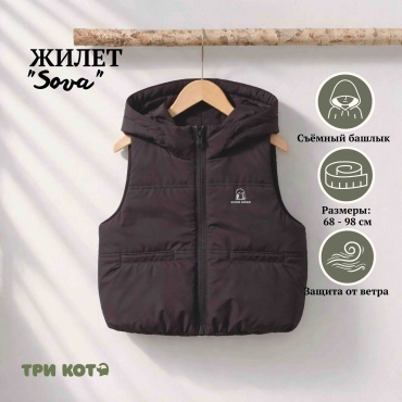 Жилет Sova черный