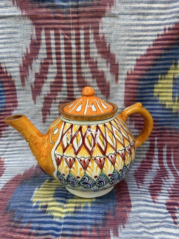 Чайник Мехроб оранжевый 30171862_757634912 1 л, керамика