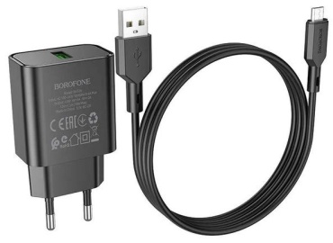 Зарядное устройство Borofone BA72A USB 10 Вт черный