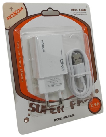 Зарядное устройство Moxom MX-HC96 Lightning, USB белый