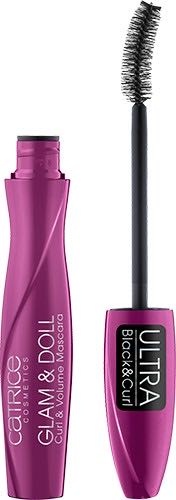 Тушь для ресниц Catrice Тушь для ресниц «Glam & Doll Curl & Volume Mascara», оттенок 010 Black удлиняющая черный