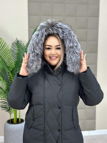 Пуховик Vatlaslily черный