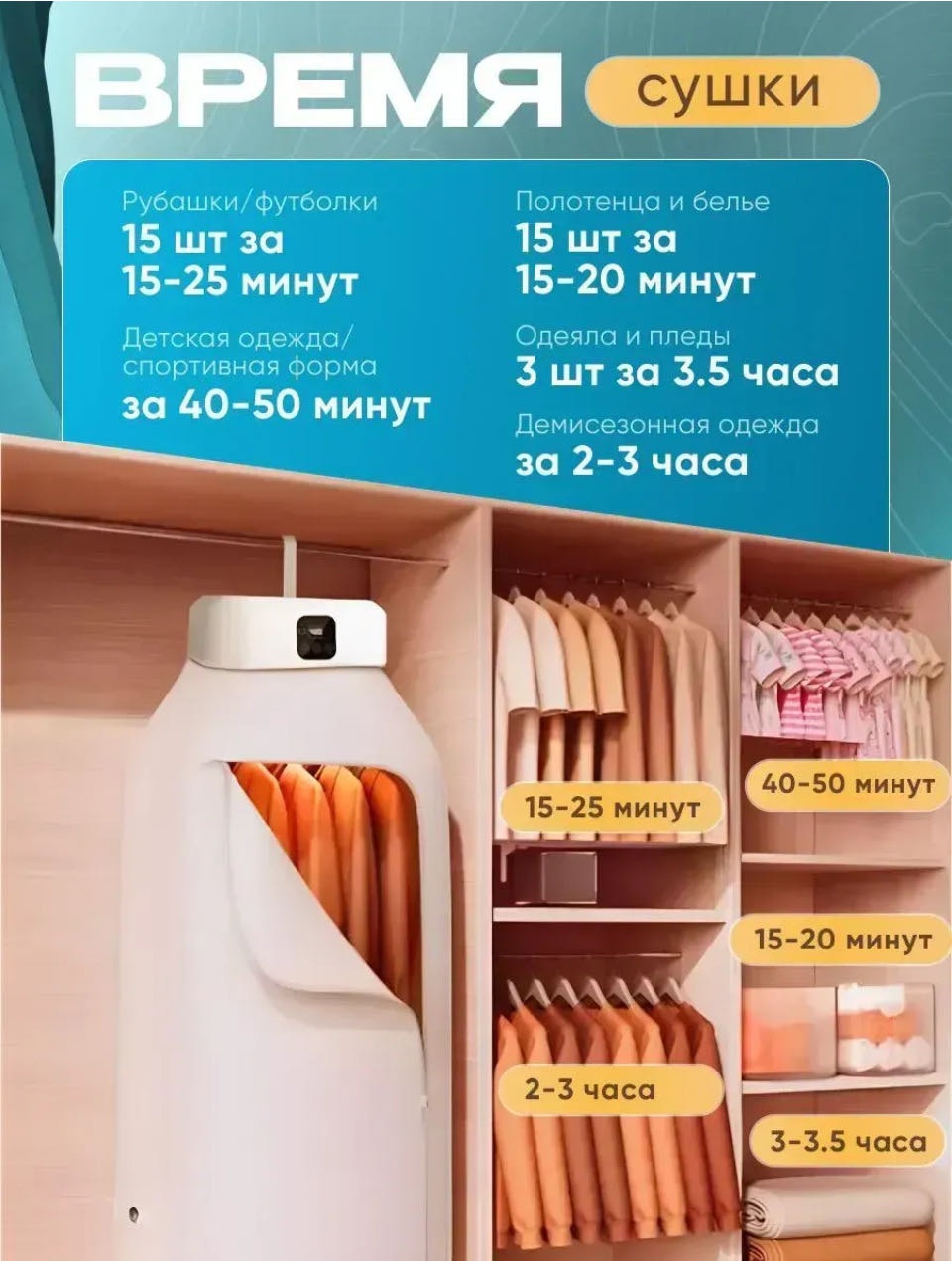 Сушилка 908907247, пластик, нейлон
