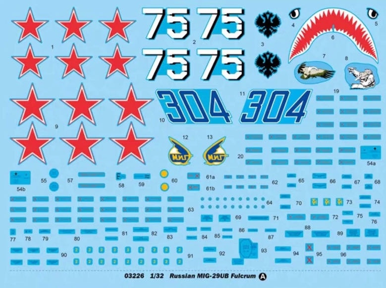 Модель Russian MIG-29UB Fulcrum