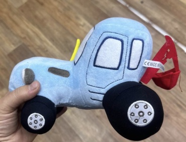 Мягкая игрушка Синий трактор, 25 см