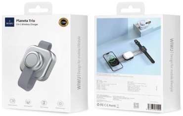 Зарядное устройство WIWU WiWU Wi-W031 3в1 USB Type-C серый