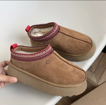 Угги FASHION бордовый, коричневый