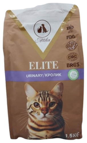 Корм ATTILA ELITE Urinary при МКБ кролик 1.5 кг