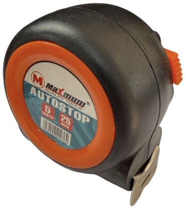 MAXMUM рулетка строительная Autostop, 5 м х 25 мм