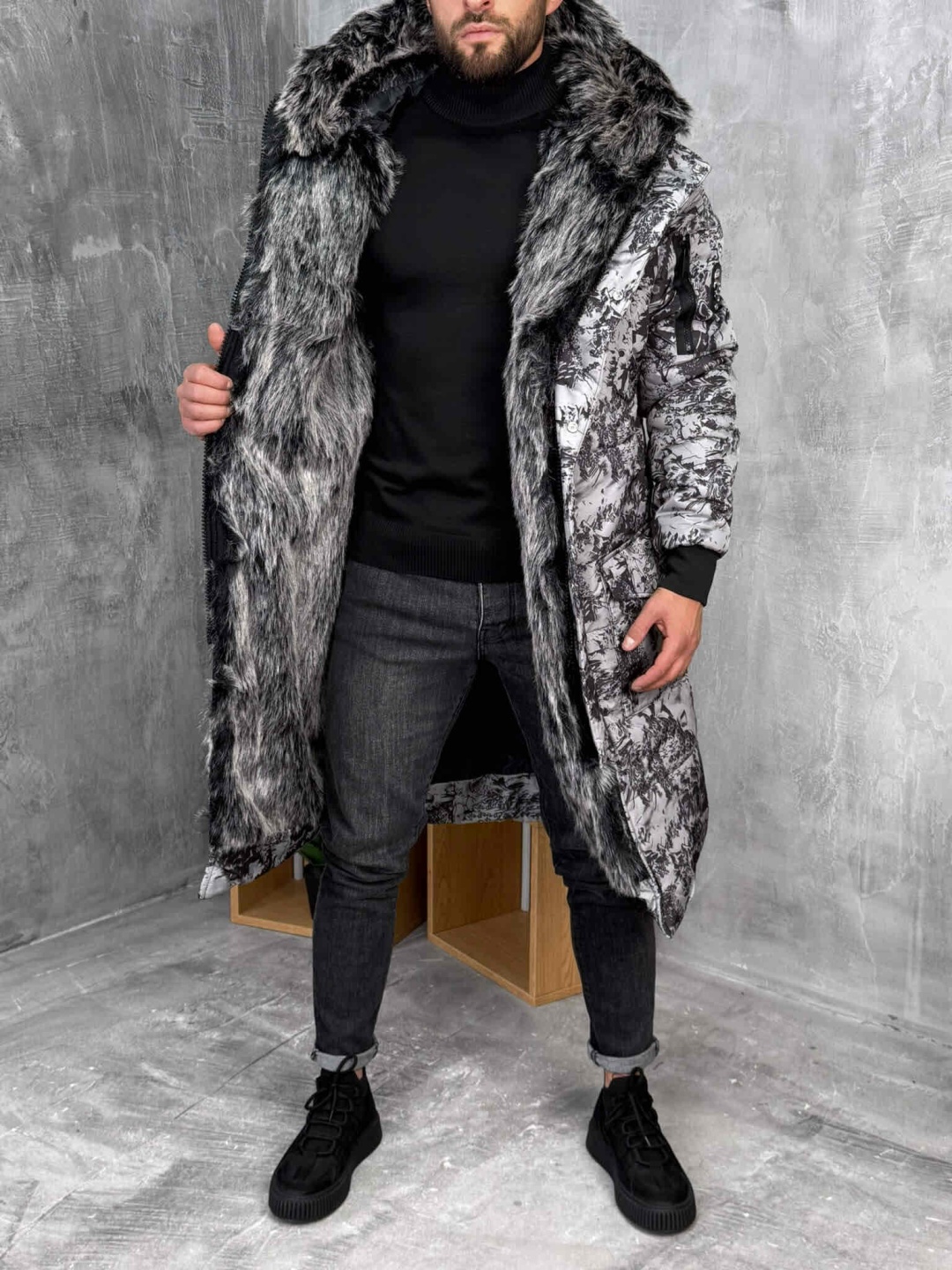Парка Black графит
