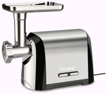 Мясорубка ASNER mlvan-280 черный, серебристый