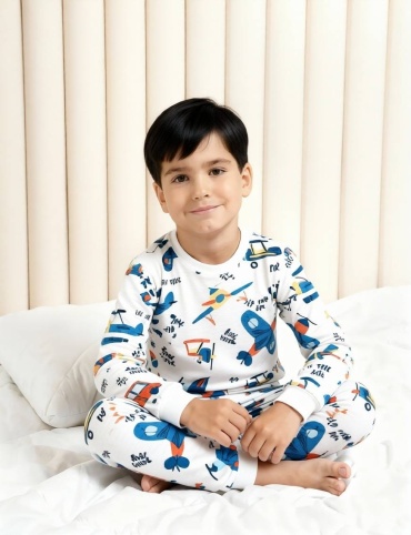 Пижама Kocak kids белый, мультиколор