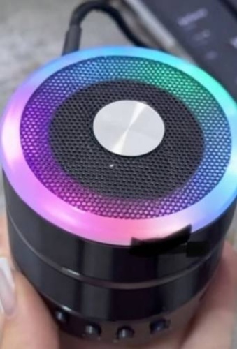 Портативная колонка SinG-e Bluetooth колонка с LED черный