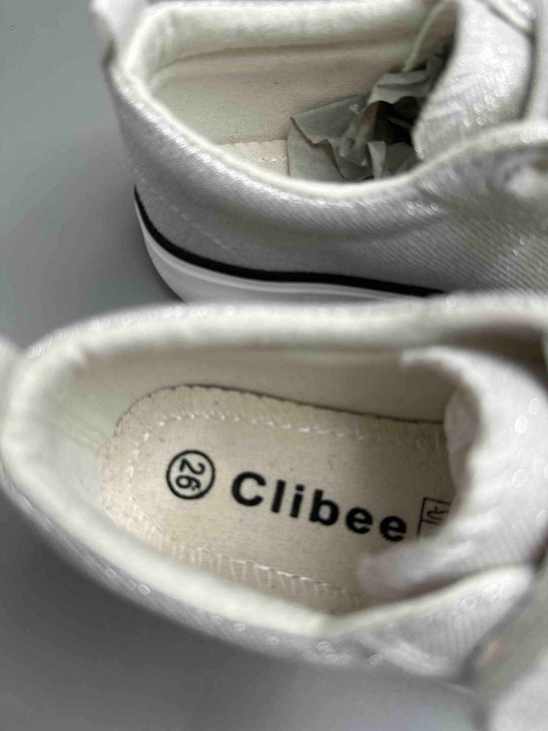 Кеды Clibee серебристый