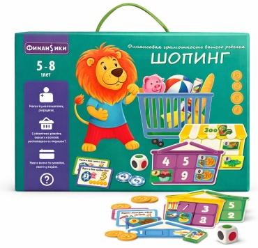 Настольная игра Vladi Toys Обучающая настольная игра «Шопинг» Финансовая грамотность для детей