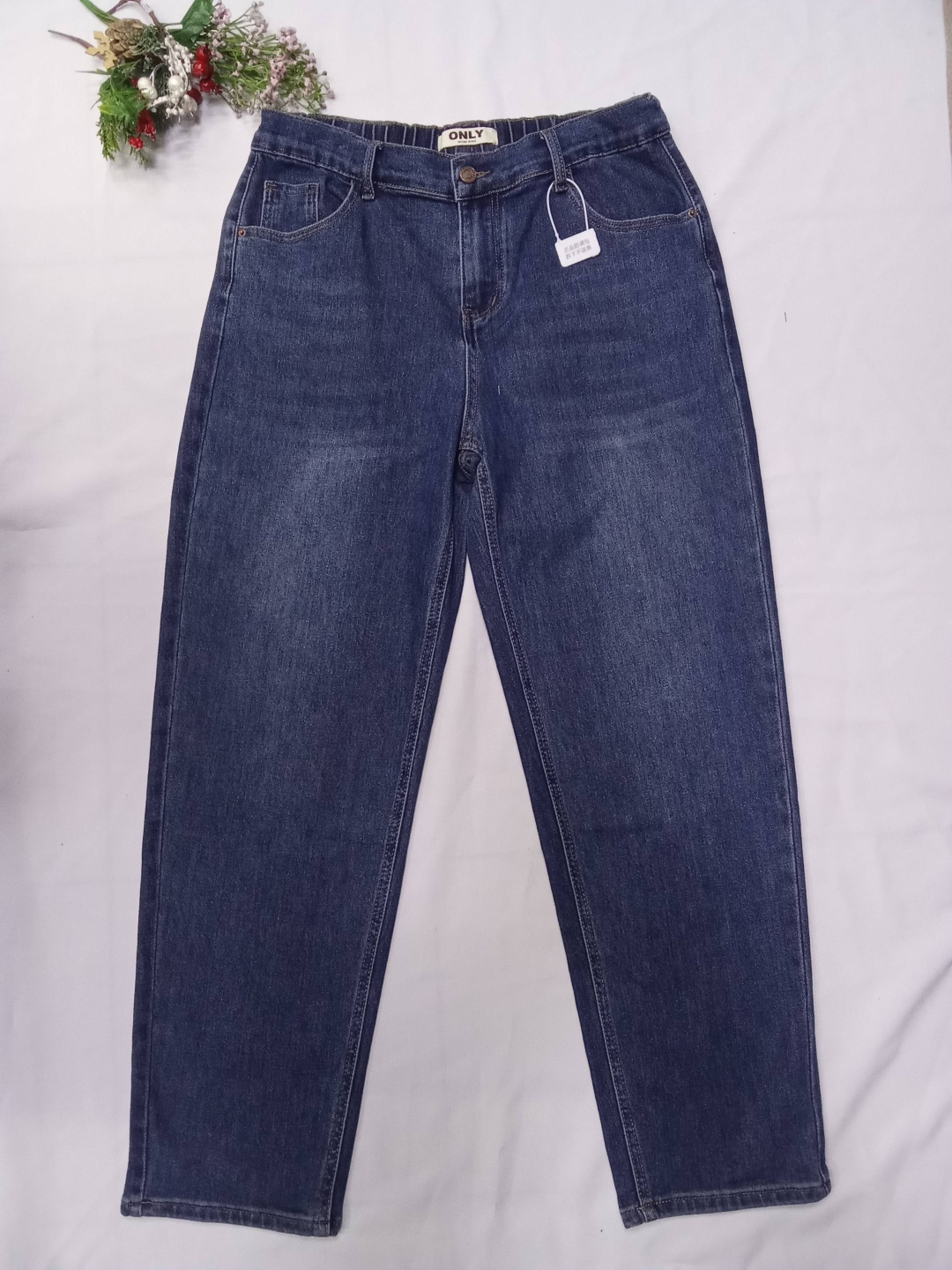 Джинсы бананы Denim синий