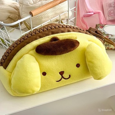Пенал EMIN NOVA Pompompurin (Помпомпурин), застежка молния, желтый