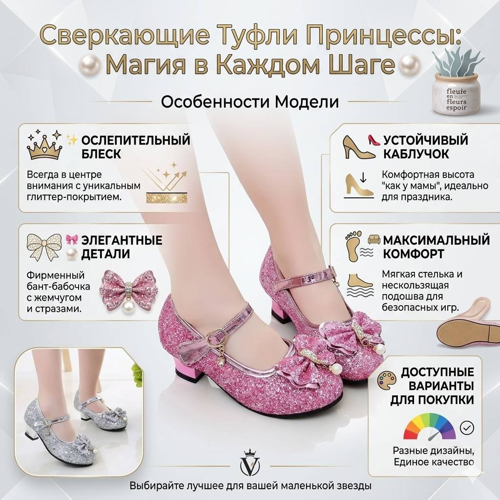 Туфли розовый