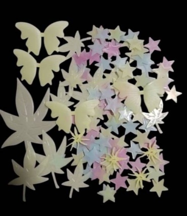 Наклейка интерьерная Fluorescent Светящиеся наклейка 115 шт 15x10 см