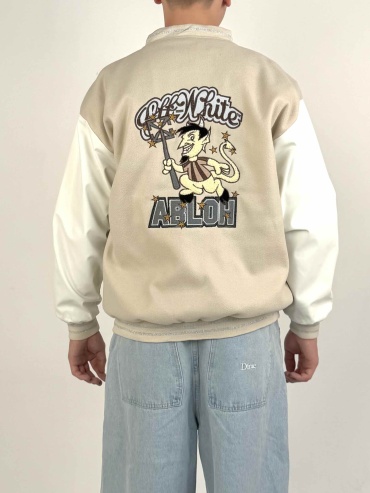 Бомбер Off-White бежевый
