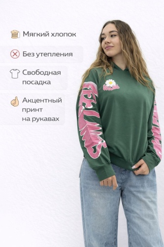 Свитшот зеленый