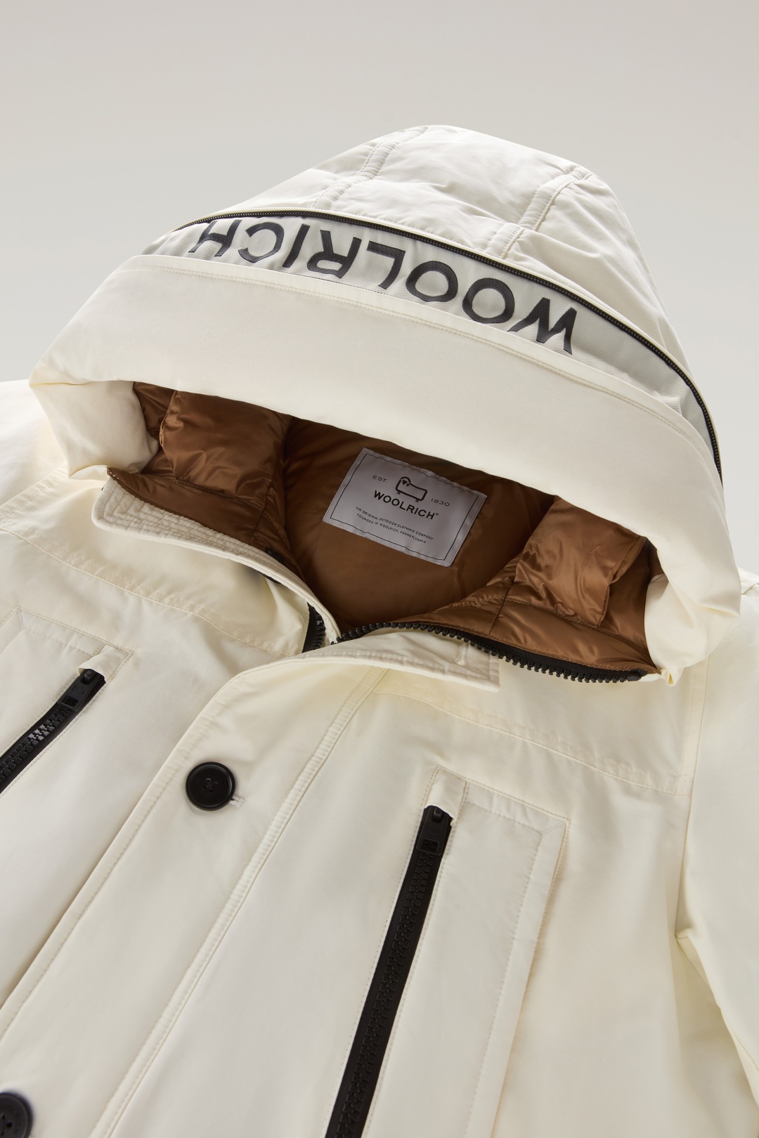 Парка WOOLRICH белый