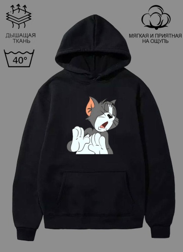 Худи Qazahi brand черный