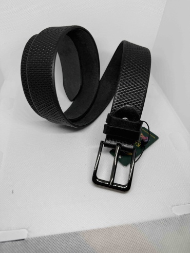 Ремень LBD натуральная кожа 100 см черный