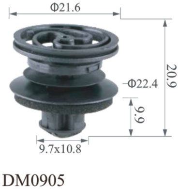 Oshide клипсы DM0905
