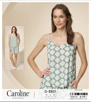 Комплект Caroline белый, зеленый