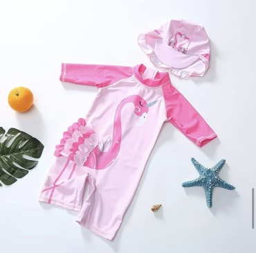 Слитный купальник 27kids розовый