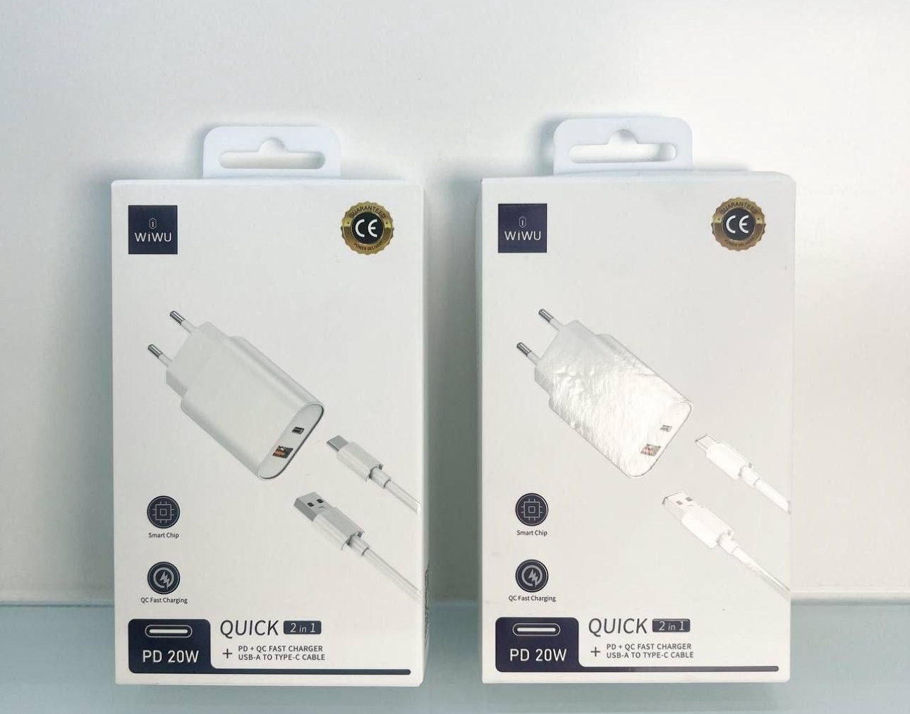 Зарядное устройство WIWU U002 USB, USB Type-C белый