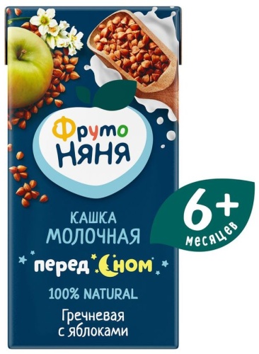 ФрутоНяня гречка молочная, с 6 месяцев