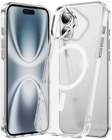 Чехол GLASS для Apple iPhone 17 прозрачный
